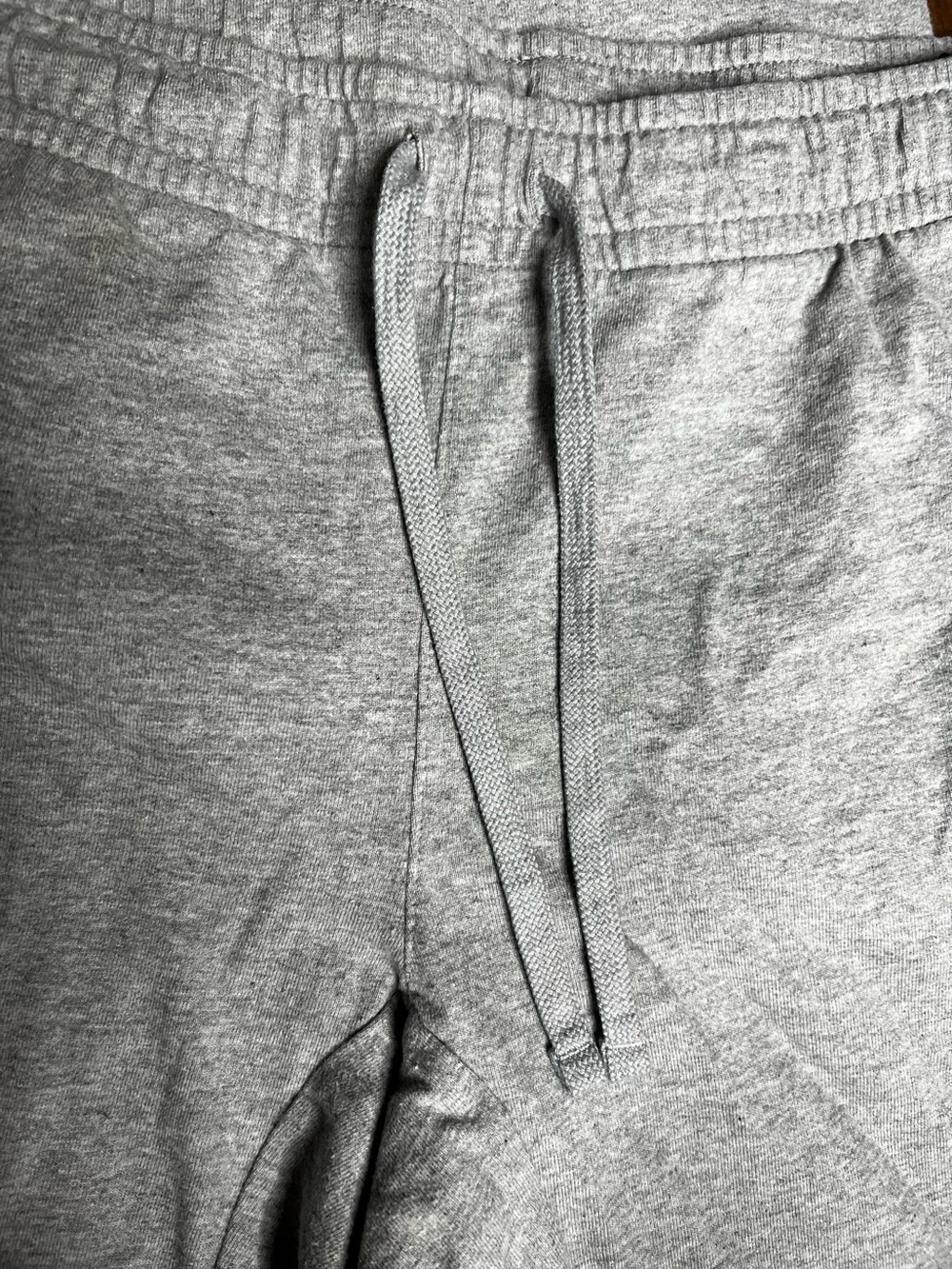 Nike Gray Straight Leg Sweatpants Small White Embroidered Logo Women’s Pants - Picture 3 of 5